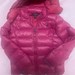Polo Ralph Lauren water repellent down girls winter coat.